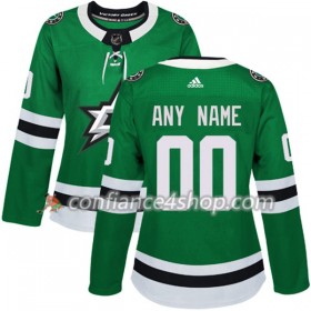 Adidas Maillot de Hockey Dallas Stars Personnaliser 2017-2018 Kelly Vert Authentic - Femme